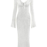 Josie V-neck Cut-out Knit Maxi Dress