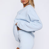 Love You Forever Bike Shorts Baby Blue