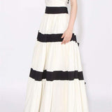 Karen Colorblock Bowknot Maxi Dress