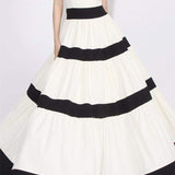 Karen Colorblock Bowknot Maxi Dress