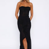 Still Got It Mesh Maxi Dress Black
