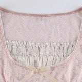 Lace Patchwork Crop Blouse