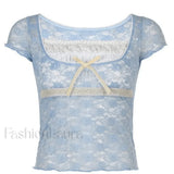 Lace Patchwork Crop Blouse