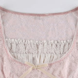 Lace Patchwork Crop Blouse