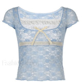 Lace Patchwork Crop Blouse
