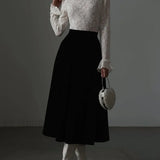 Lace Ruffle Cuff Trendy Long Sleeve Shirt