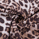 Lace Split Cami Leopard Print Maxi Dress
