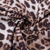 Lace Split Cami Leopard Print Maxi Dress