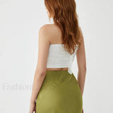 Lace Up Graceful Sheer Tube Top