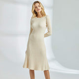Long Knitted Sweater Dress for Women Casual Winter Sweater Dress