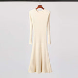 Long Knitted Sweater Dress for Women Casual Winter Sweater Dress