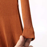 Long Knitted Sweater Dress for Women Casual Winter Sweater Dress