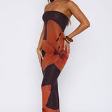 On A Trip Maxi Dress Tangerine Twist