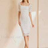 Multi Floral Graceful Midi Dress