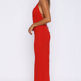 Put You First Maxi Dress Red