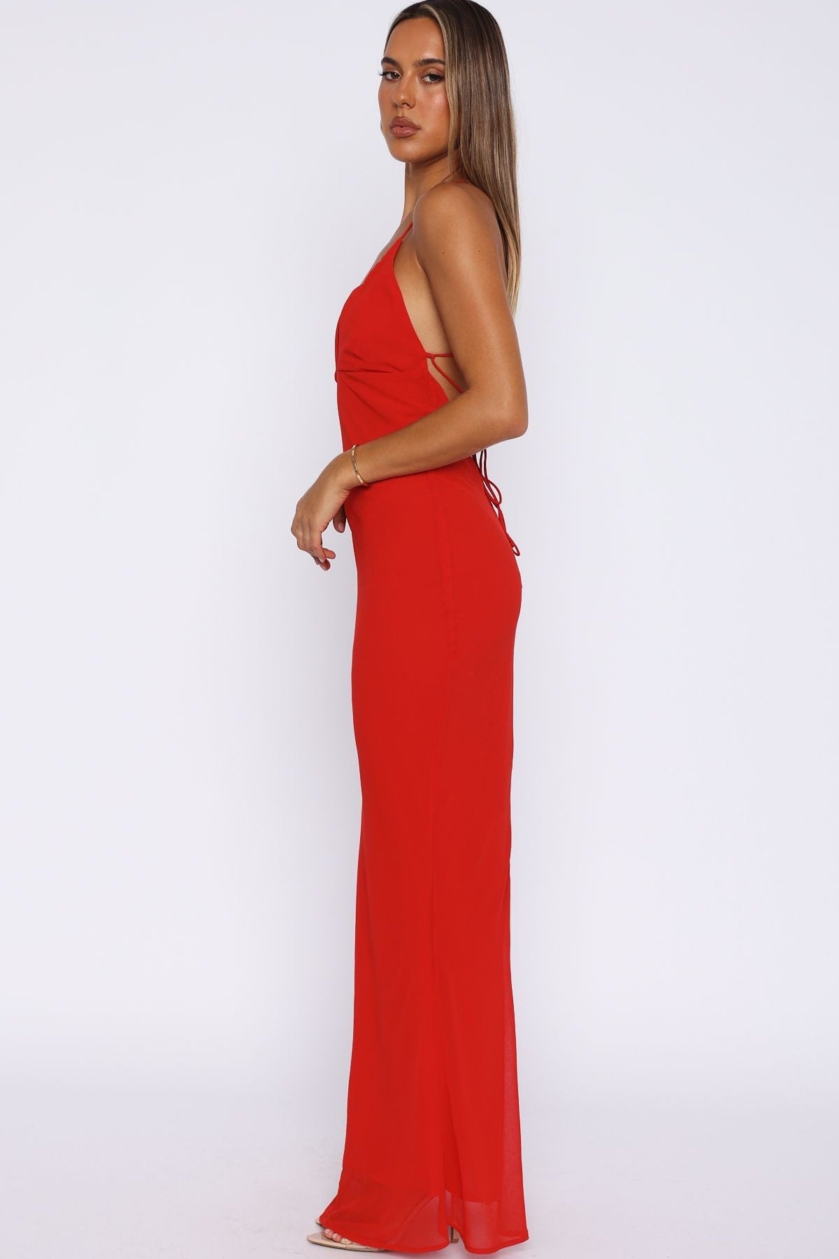 Put You First Maxi Dress Red