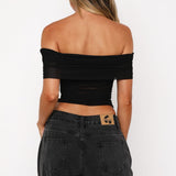 Show Out Mesh Top Black