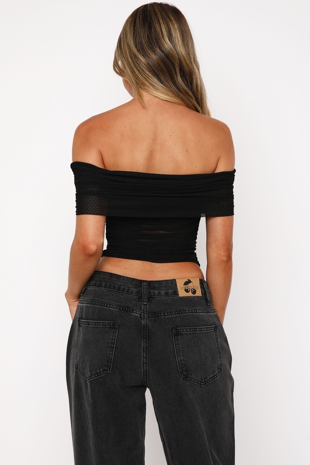 Show Out Mesh Top Black