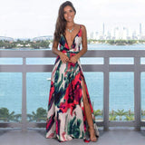 New Women Bodycon Floral Maxi Dress