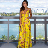 New Women Bodycon Floral Maxi Dress
