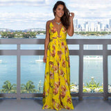 New Women Bodycon Floral Maxi Dress