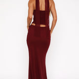 Loving You Maxi Skirt Burgundy