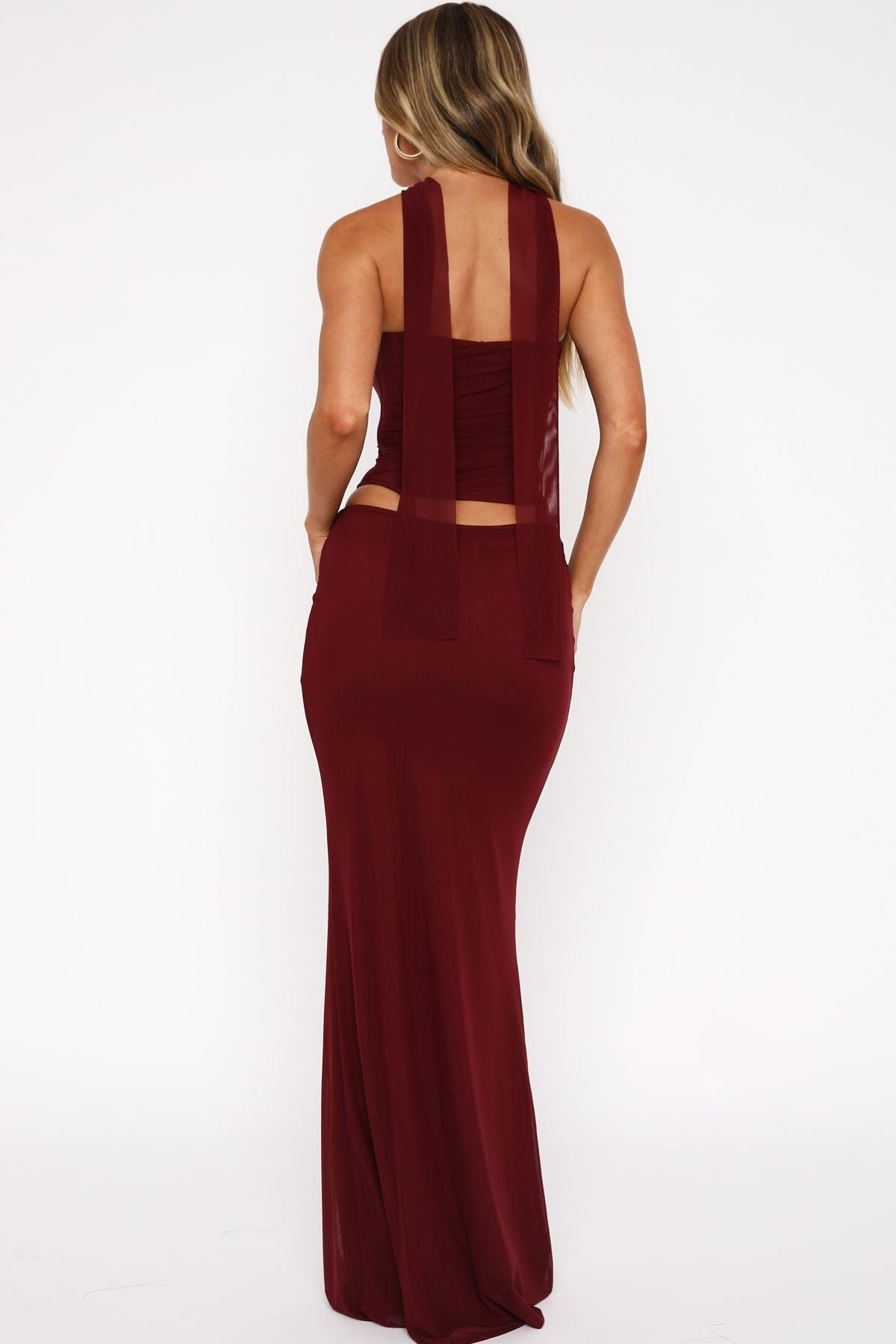Loving You Maxi Skirt Burgundy