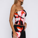 Dance To My Rhythm Strapless Top Onyx Burst