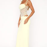 Compliment Me Maxi Dress Lemon