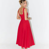 Yade | High-Waisted Midi Dress