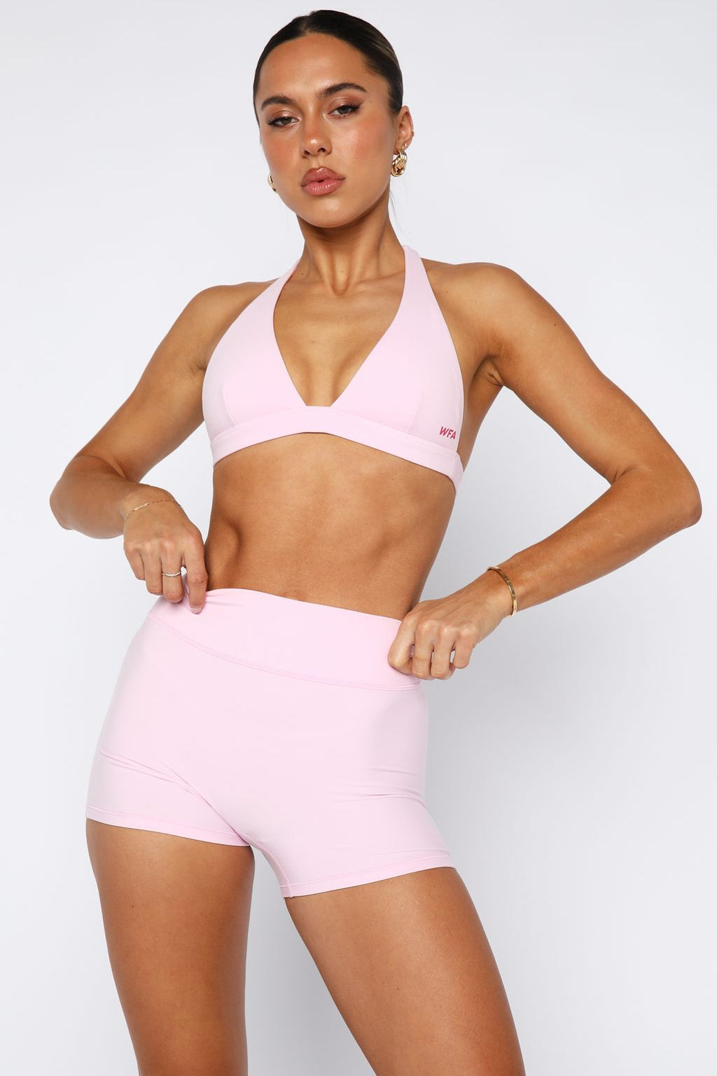 Stronger High Waisted Shorts 3" Marshmallow