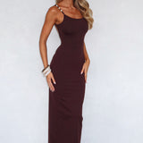 Trusting You Maxi Dress Dark Chocolate