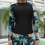 Print Push Up Diving Suit Two Piece Set