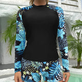 Print Push Up Diving Suit Two Piece Set