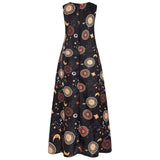 Printed Bohemian Ethnic Style Beach Maxi Dress
