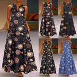 Printed Bohemian Ethnic Style Beach Maxi Dress