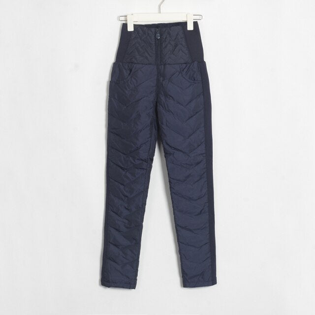 Women's Warm High Waist Long Pants