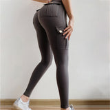High Waist Push Up Polyester Workout Leggings