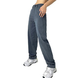 High Waist Straight Pants