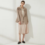 Women's Blazer Classic Double Breasted Long Sleeve Coat