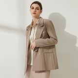 Women's Blazer Classic Double Breasted Long Sleeve Coat