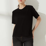 Women's O Neck Short Sleeve Basic Tees