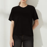 Women's O Neck Short Sleeve Basic Tees