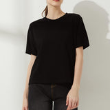 Women's O Neck Short Sleeve Basic Tees