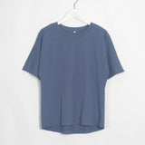 Women's O Neck Short Sleeve Basic Tees