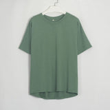 Women's O Neck Short Sleeve Basic Tees