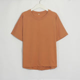 Women's O Neck Short Sleeve Basic Tees