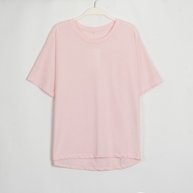 Women's O Neck Short Sleeve Basic Tees