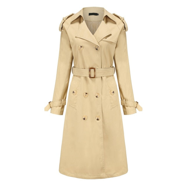 Womens Long Slim Trench Jackets