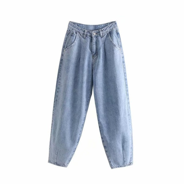 Women Harem Casual Denim Pants